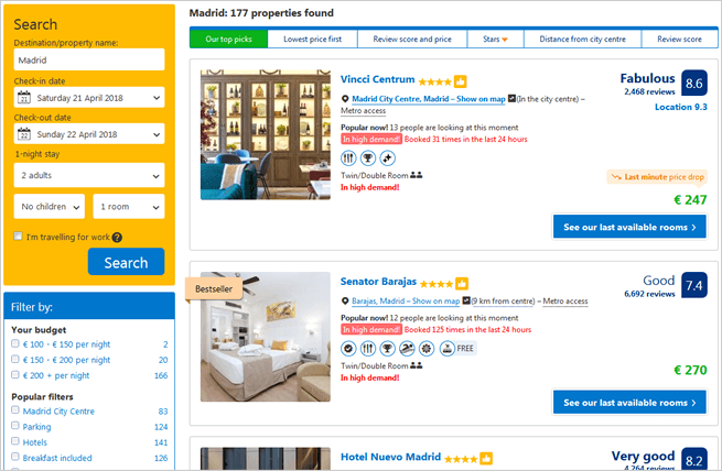 booking sitelink