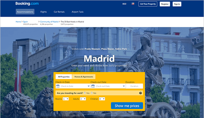 booking sitelink